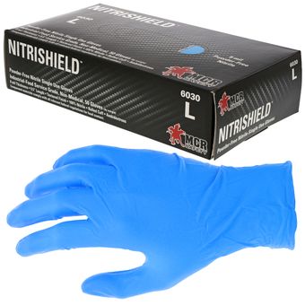 MCR Safety NitriShield Nitrile Disposable Glove 6030 Powder-Free