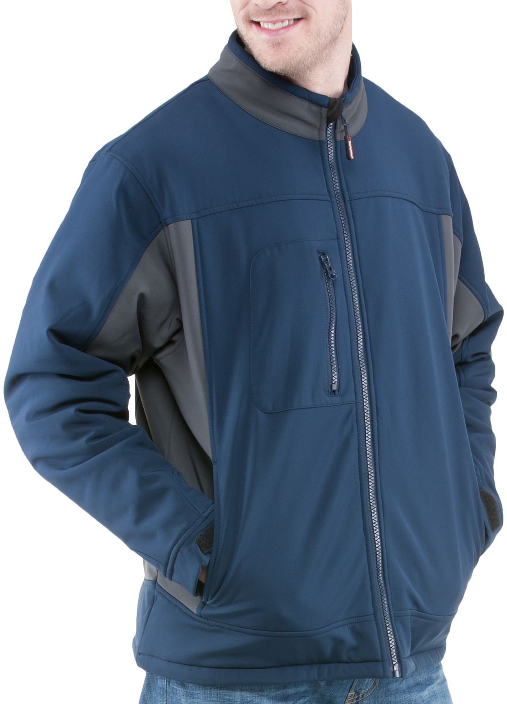 RefrigiWear 0490 Softshell Insulated Work Jacket Navy Right Example