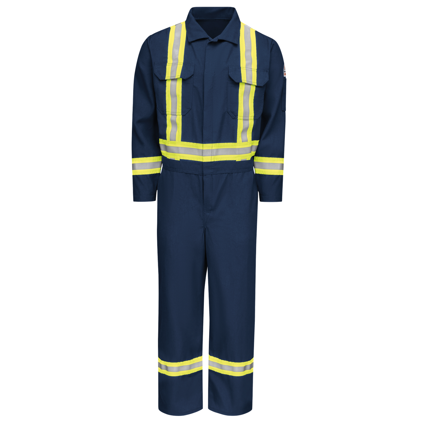 BulwarkFR-cnbc-navy-midweight-coverall-front