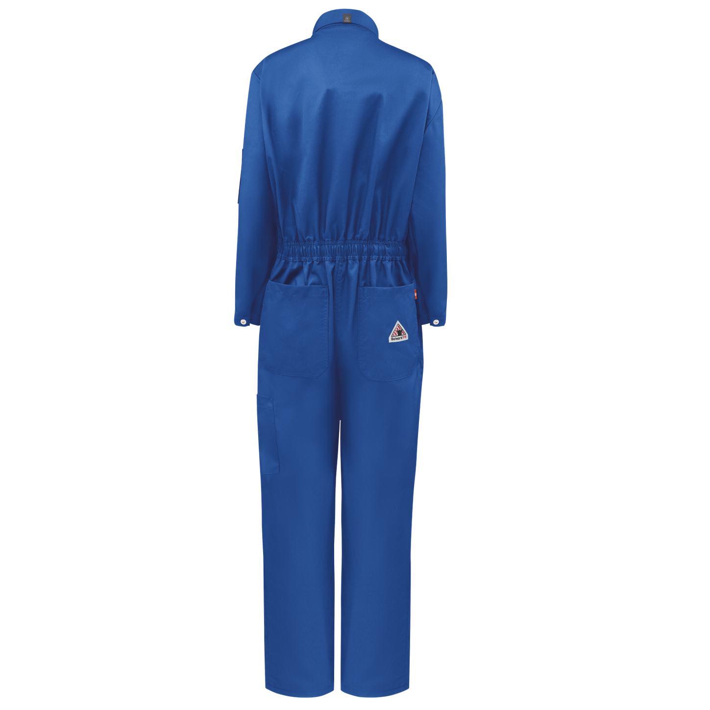 Bulwark-fr-iq-series-qc23-womens-midweight-mobility-coverall-royal-blue-back