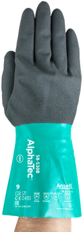 Ansell AlphaTec Supported Nitrile Gloves 58-530B Front