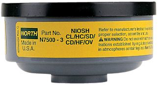 North Safety N75003L Organic Vapor & Acid Gas Cartridges for Respirators