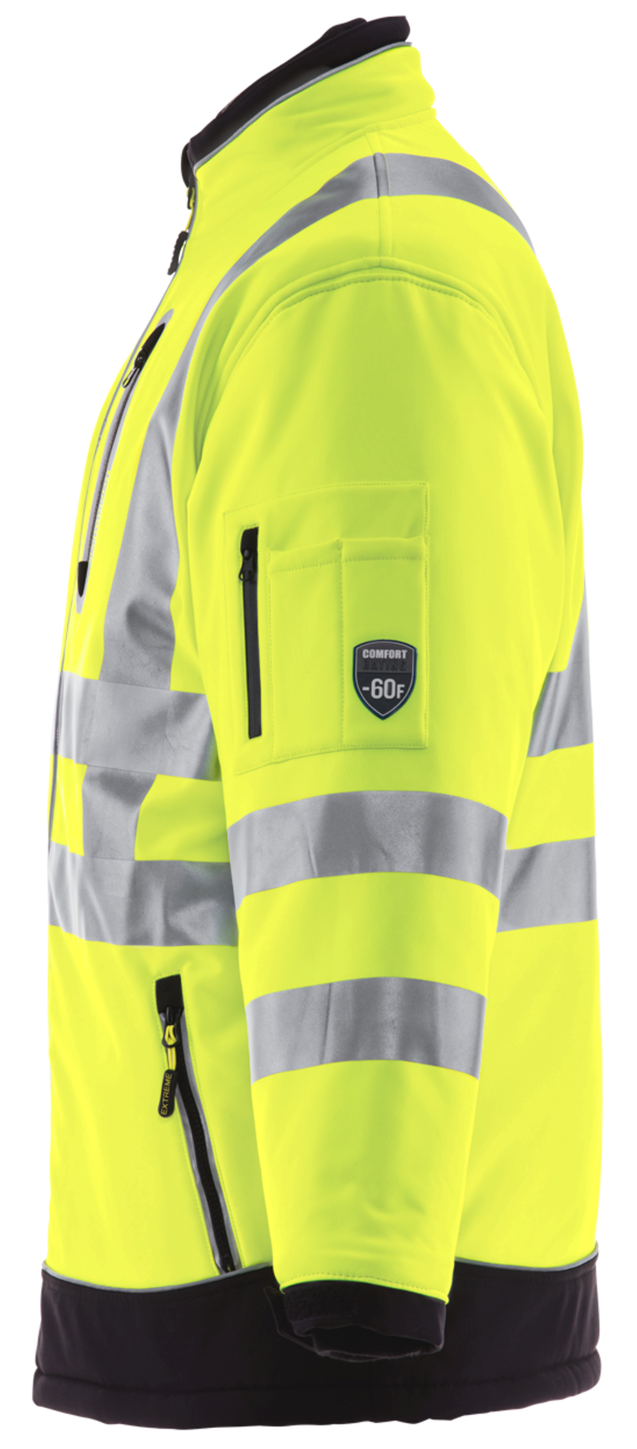 RefrigiWear 0796 HiVis Extreme Collection Softshell Jacket Left