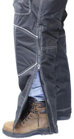 RefrigiWear 8085 ErgoForce Bib Work Overall - Pant Leg Zipper