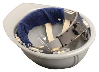 Occunomix 870 Terry Toppers® Snap-On Hard Hat Sweatband, Individual Navy