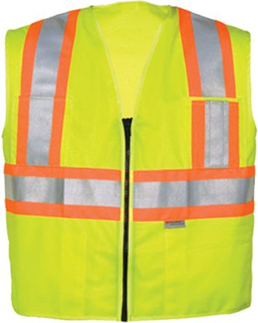 OK-1 Safety Vests 5050511, 5050512 - DISCONTINUED Fluorescent Lime