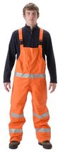 nasco petrolite orange hi vis flash fire petrochemical rainwear bibs