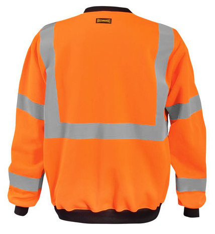 Occunomix LUX-CSWT Crew Neck Sweatshirt Back Orange