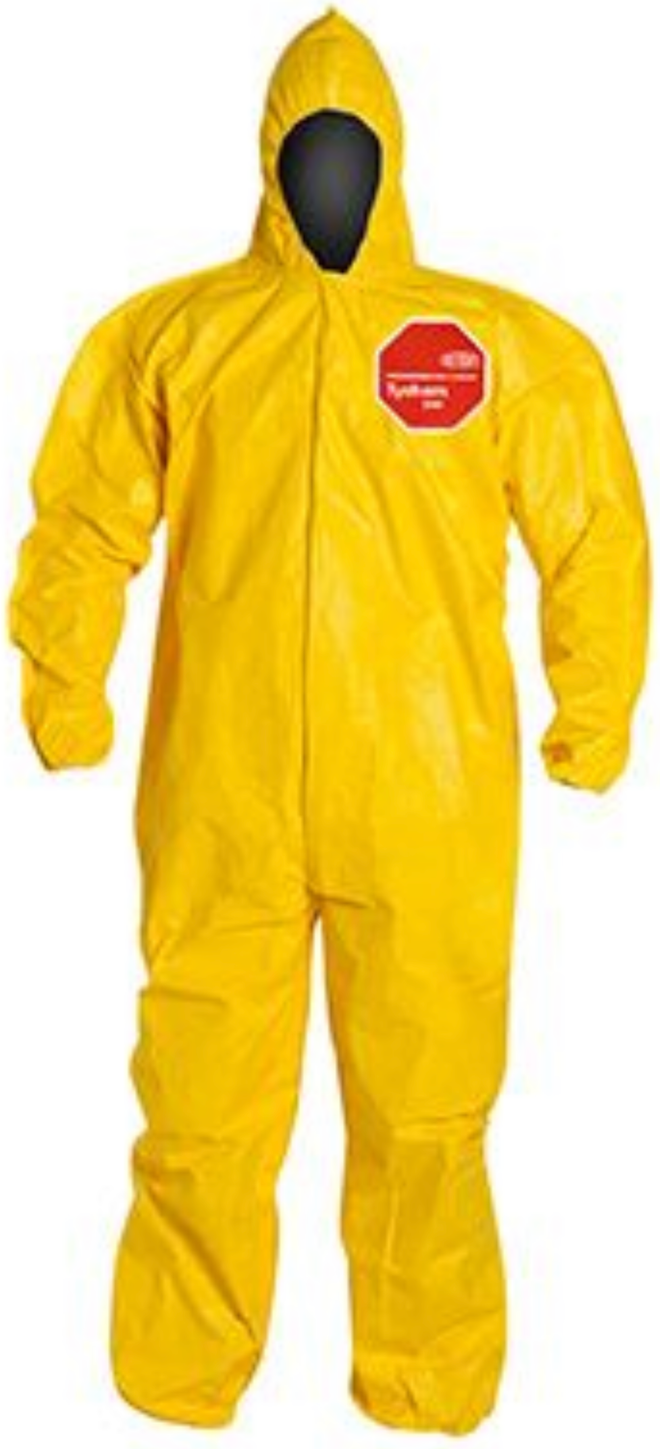 Waterproof Coveralls, Disposable Body Suit with Hood, pack/6