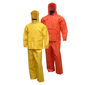 Tingley Comfort-Tuff® .35mm PVC Rain Suit - 2 Piece, with Attached Hood