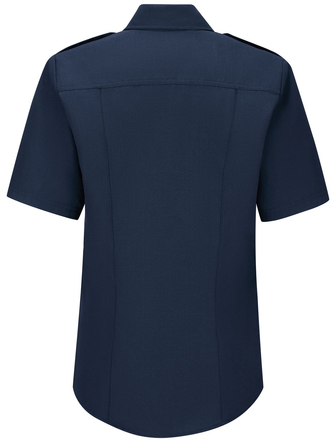 Workrite FR Women's Chief Shirt FSC7, Classic Short Sleeve Navy Back