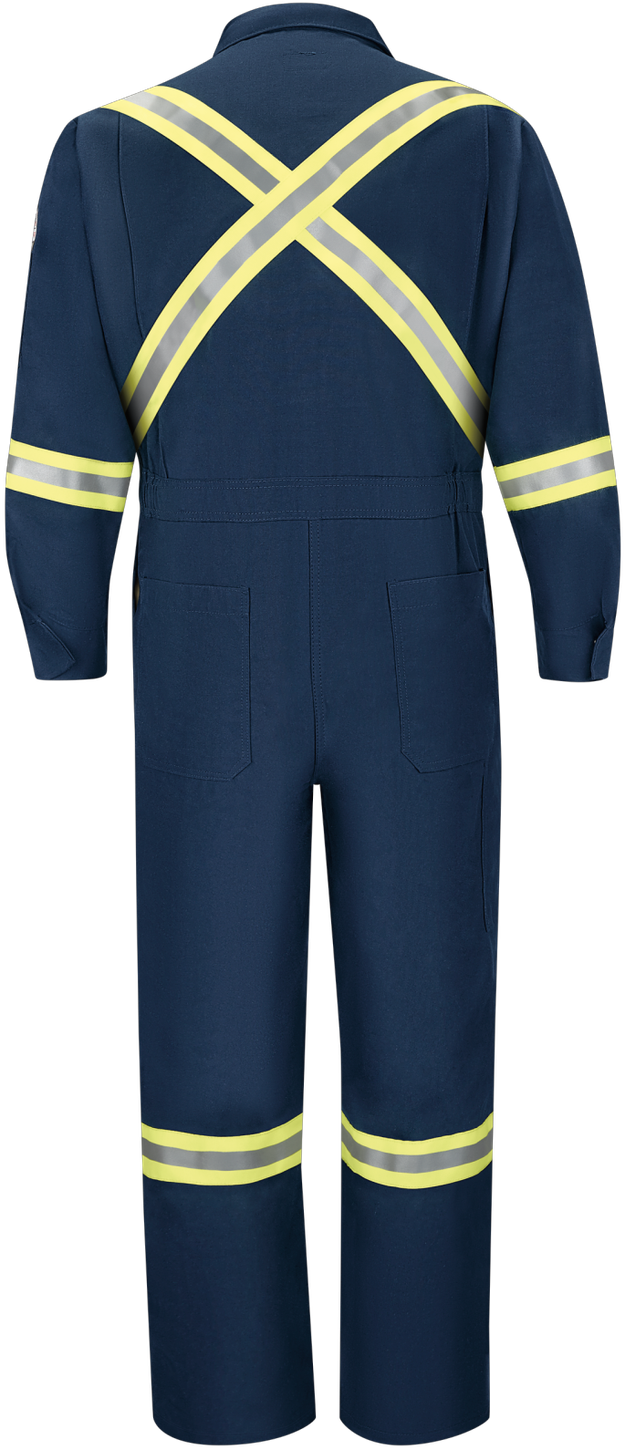 Bulwark FR Coverall CNBT, Midweight Nomex Premium With Reflective Trim —  Coverall Size: 42, Coverall Length: Long — Legion Safety Products
