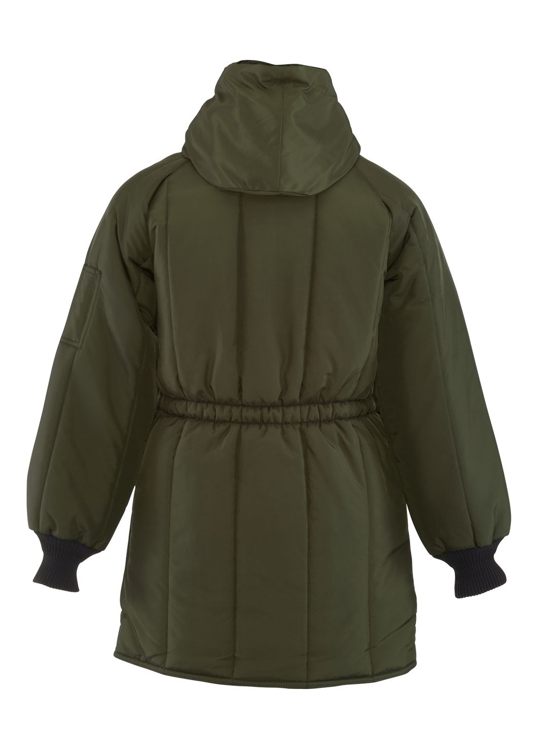 thigh length coat
