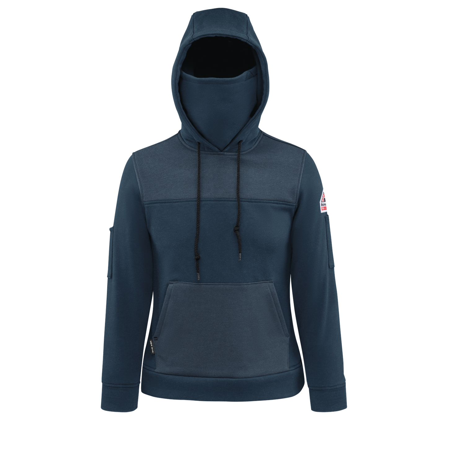 Bulwark-fr-smm5-womens-fleece-hoodie-navy-front