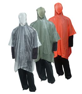 Tingley Poncho - One Size Fits All 50" x 80", with Attached Hood