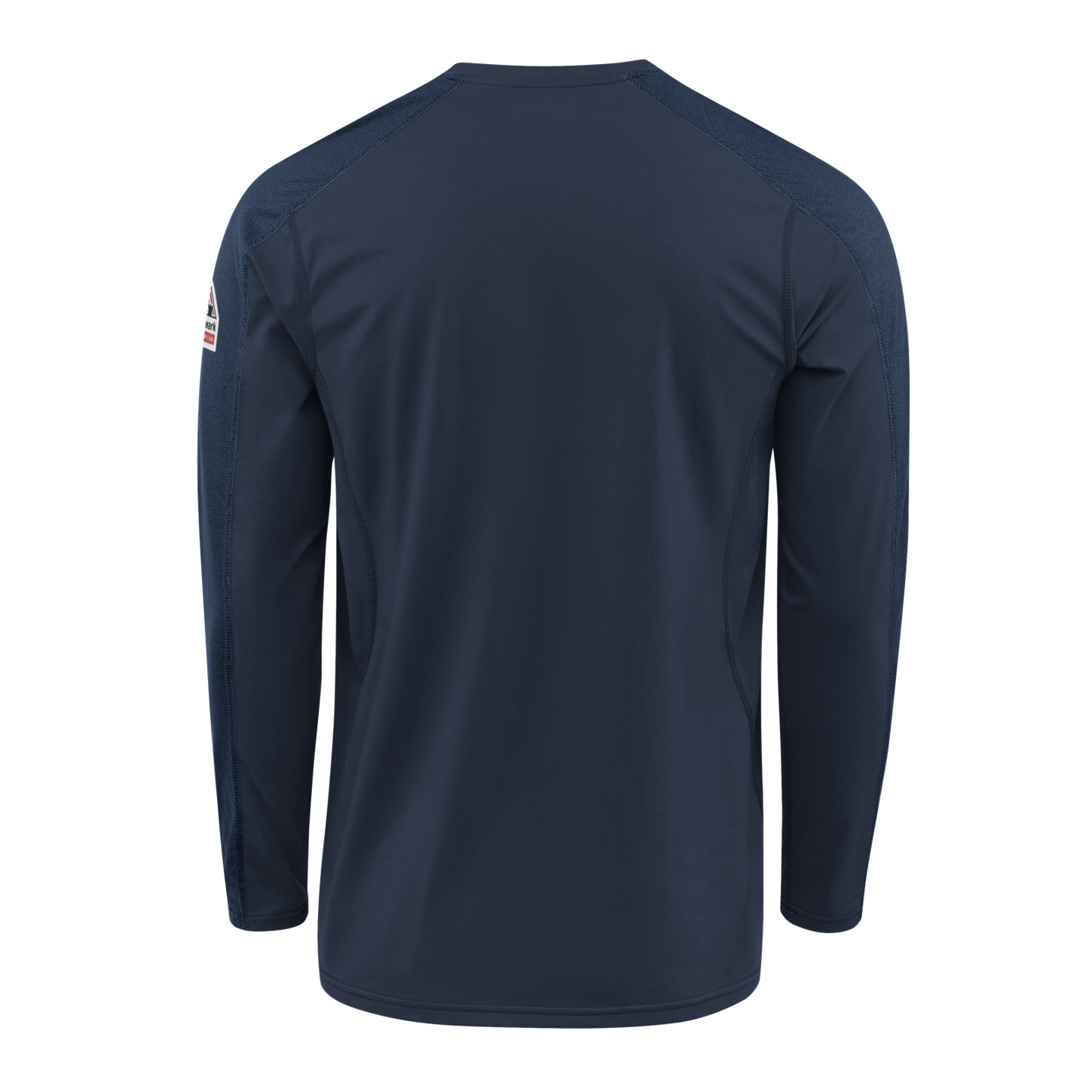 Bulwark-fr-stl2-mens-flex-knit-henley-navy-back