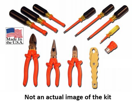 Cementex TR-12MS-C Insulated Meter Service Tool Roll, 12PC