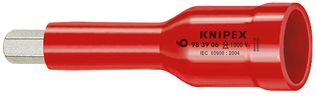 Knipex Tools Insulated Hex Sockets for Metric Socket Screws for 3/8" Drivers