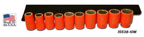 Cementex ISS38-10M 3/8" Square Drive Metric Socket Kit, 10PC