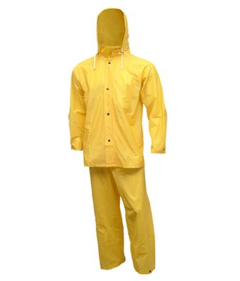 Tingley Tuff-Enuff .20mm Single Ply PVC Rain Suit S61317 - Gold, 3 Piece
