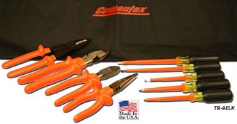 Cementex TR-9ELK Insulated Basic Electrician Tool Roll, 9PC