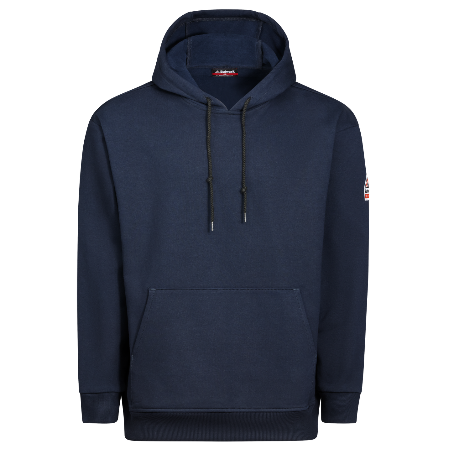 Bulwark-fr-seb4-mens-fleece-hoodie-pullover-navy-front