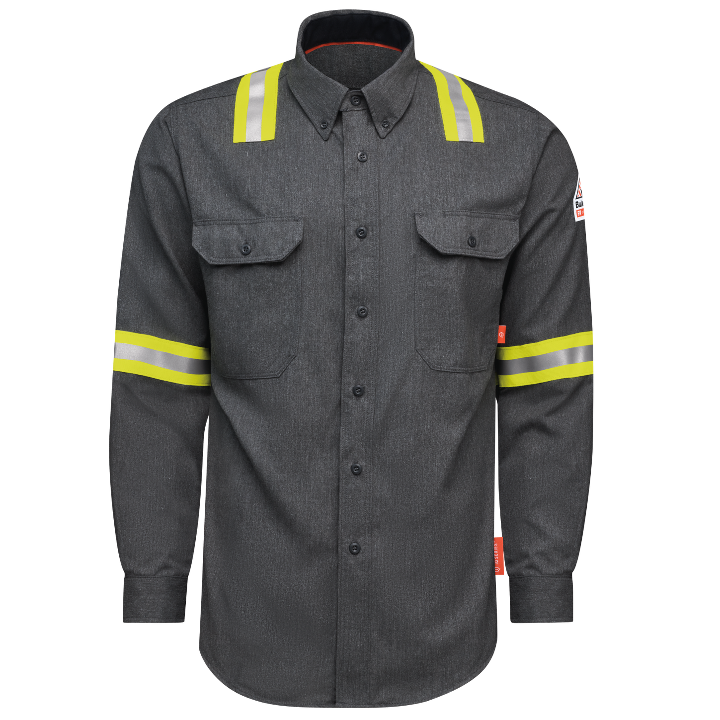 Bulwark-fr-qs50-ehv-iq-series-enhanced-visibility-dark-gray-short-front