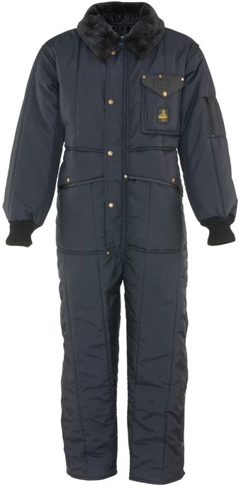 RefrigiWear 0344 Iron-Tuff Insulated Work Coverall Navy Front