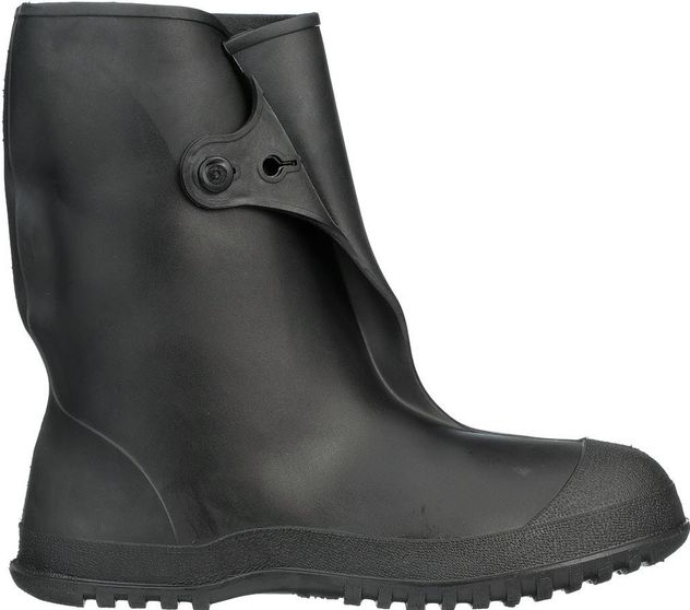 Tingley 1400 10" Pull On Black Stretch Rubber Safety Boots Overshoes