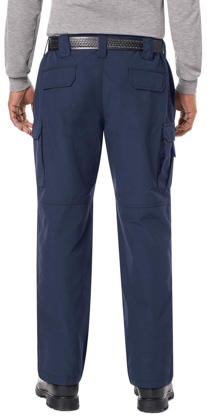 Bulwark FR Workrite Tactical Ripstop Pants FP40 Navy Example Back