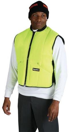 Refrigiwear 0344L2 — HiVis Iron-Tuff Coverall — Coverall Size: 2XL, Garment Primary Color: Lime