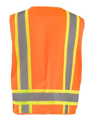 Occunomix ECO-ATRANS Value Two-Tone Surveyor Solid Vest Back Orange