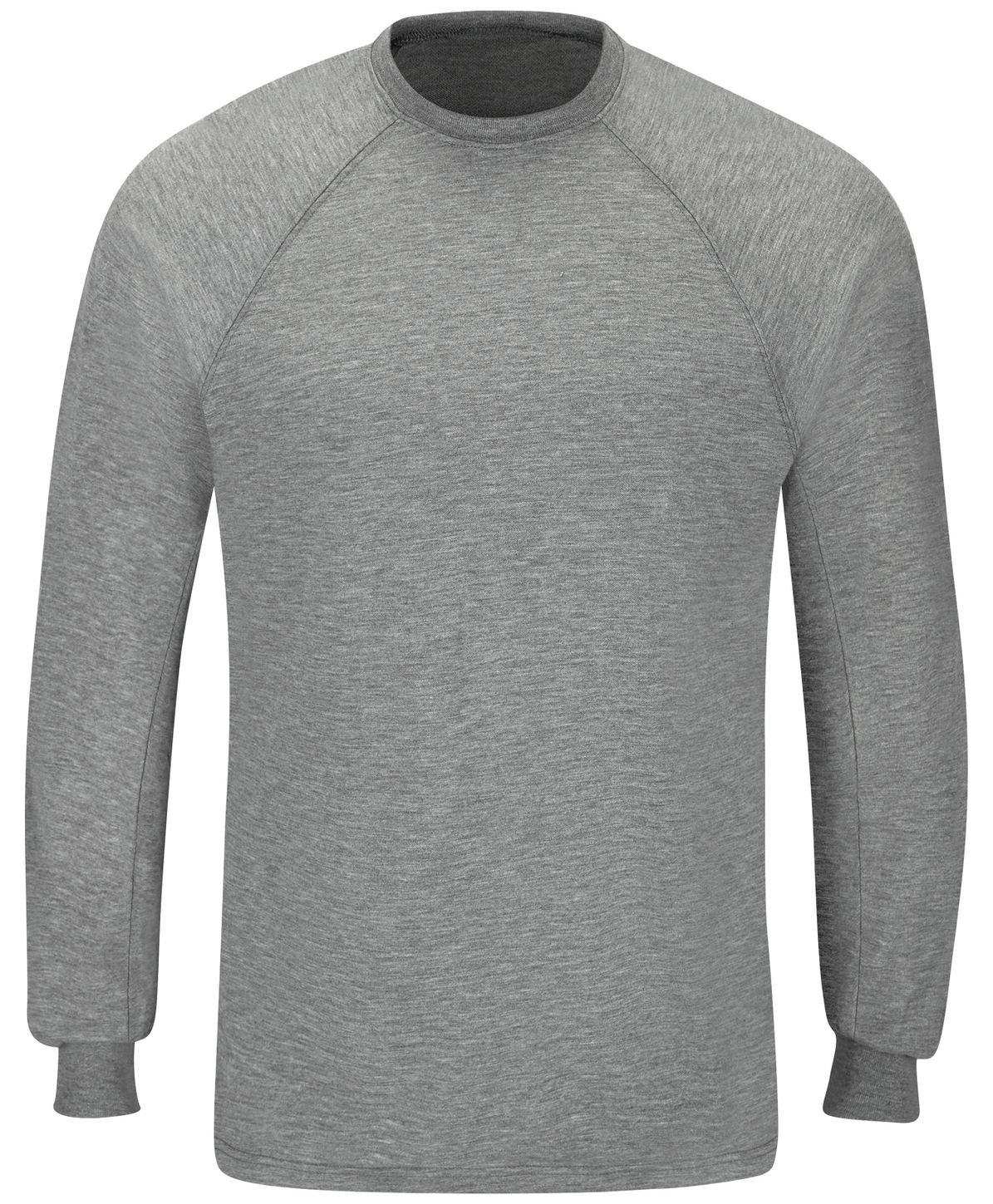 Workrite FR Long Sleeve FT40, Station Wear Tee, Athletic Style Heather Grey Front