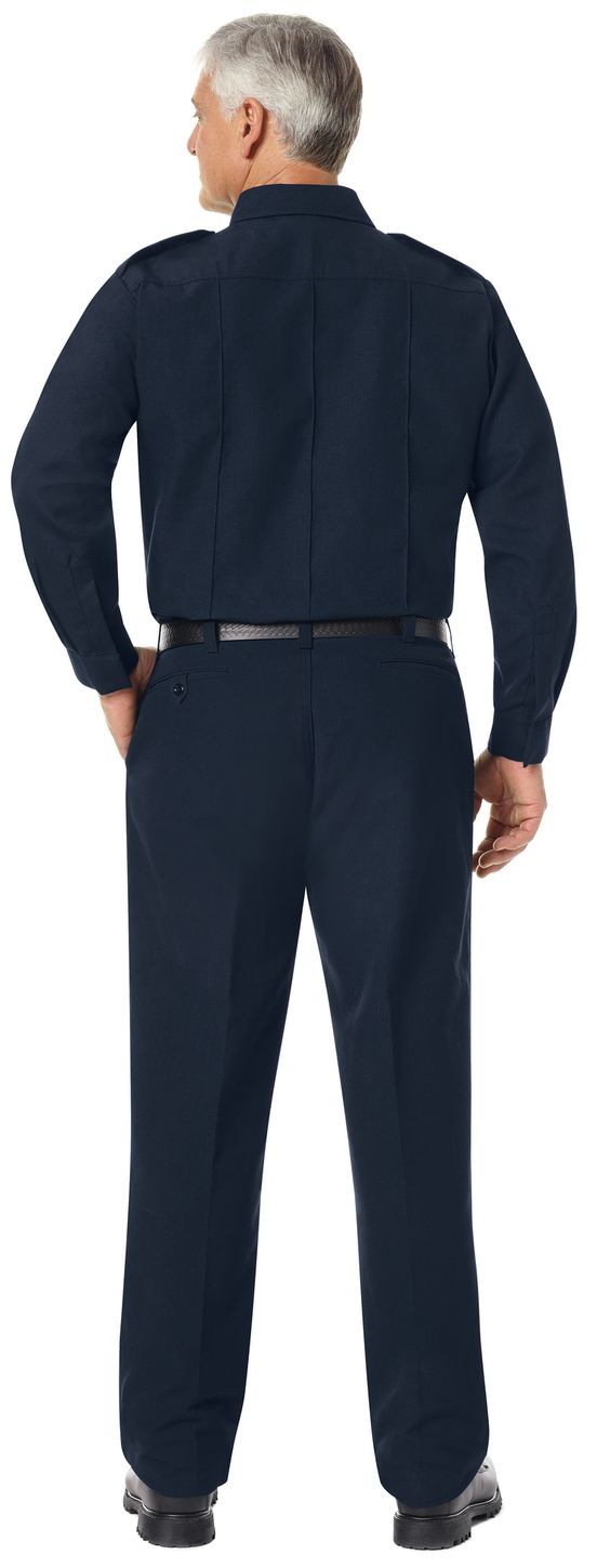 Workrite FR Pants FP50 Classic Firefighter Midnight Navy Example Back
