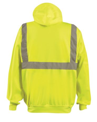 Occunomix Sweatshirt LUX-SWTLH Lightweight Hooded Pullover - High Visibility Back