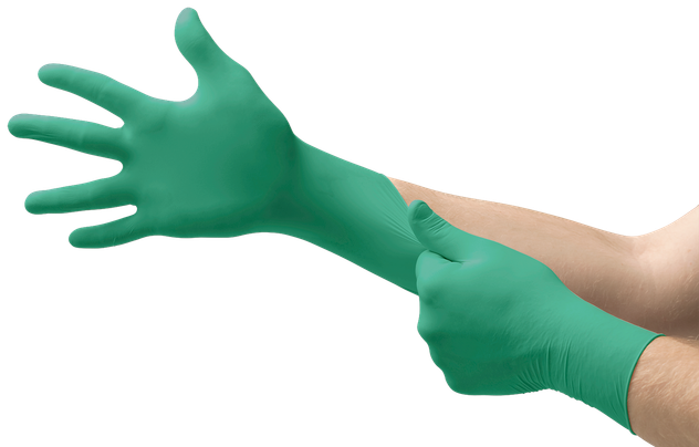 Ansell Touch N Tuff Nitrile Disposable Gloves 92-500 - Lightly Powdered
