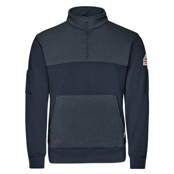 Bulwark-fr-smz2-fleece-zip-navy-front