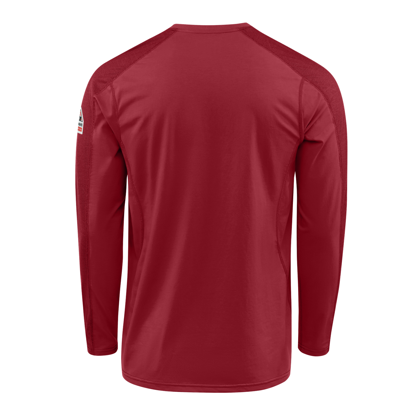 Bulwark-fr-stl2-mens-flex-knit-henley-red-back