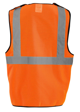 Occunomix ECO-GCB 5-Point Break-Away Mesh Vest Orange Back