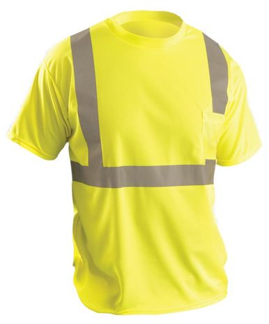 Occunomix LUX-SSETP2B Hi-Viz Short Sleeve Wicking Birdseye T