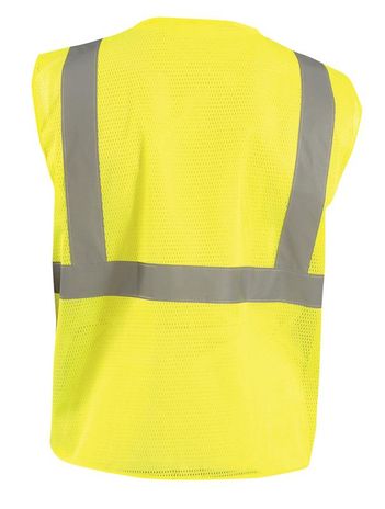 Occunomix ECO-IM Mesh Standard High Visibility Vest Back Yellow