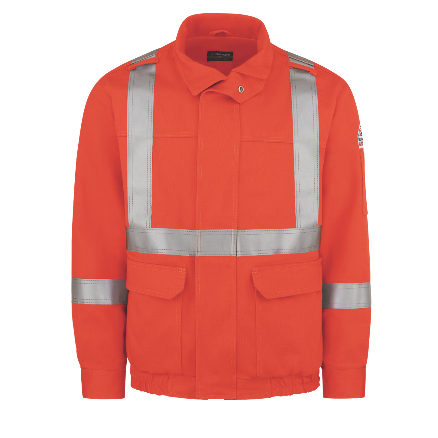 Bulwark-fr-jljp-lightweight-comfortouch-bomber-hi-vis-jacket-front