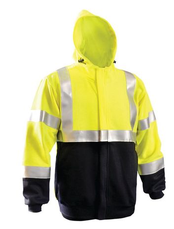 Occunomix LUX-SWT3ZFR Flame Resistant Full-Zip Hoodie Front