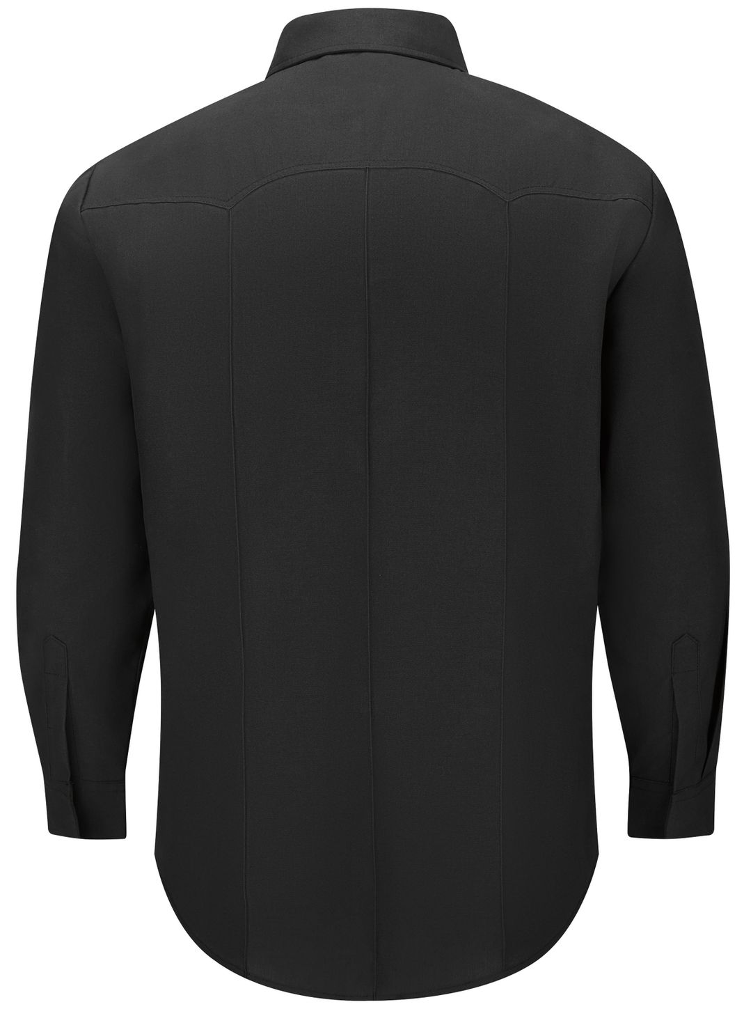 Workrite FR Firefighter Shirt FSF4, Classic Long Sleeve, Western Black Back