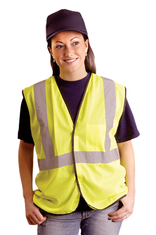 Occunomix Class 2 LUX-SSGC Mesh Standard Hi-Viz Vest Example