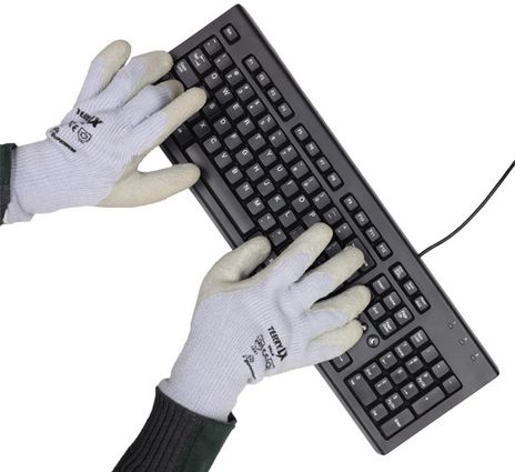 Superior Latex Palm Winter Insulated Gloves with Keyboard
