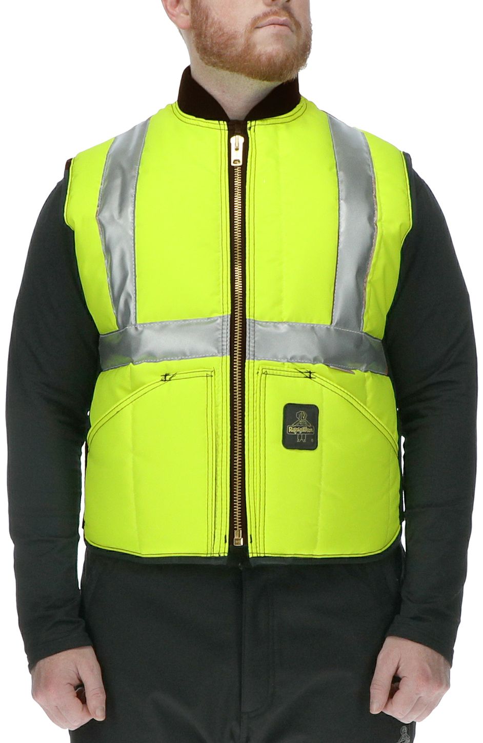 RefrigiWear 0399L2 HiVis Iron-Tuff Vest Lime Example