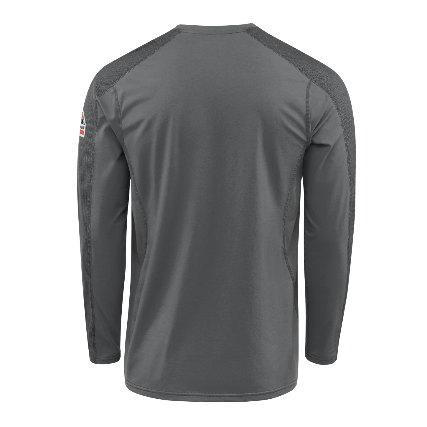 Bulwark-fr-stl2-mens-flex-knit-henley-charcoal-back