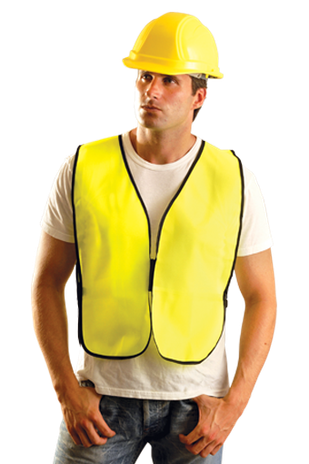 Occunomix LUX-XNTS Hi-Viz Solid Vest, NON-ANSI