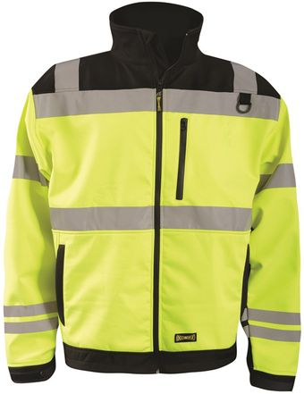 Occunomix LUX-M6JKT High Visibility Soft Shell Jacket Front